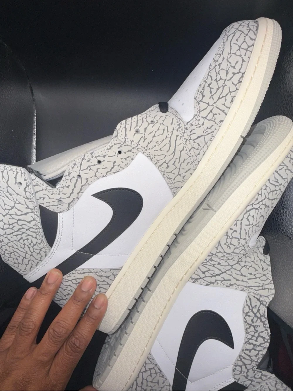 Size 18 - Air Jordan 1 Retro OG High White Cement, DZ5485-052, New W/ No Box